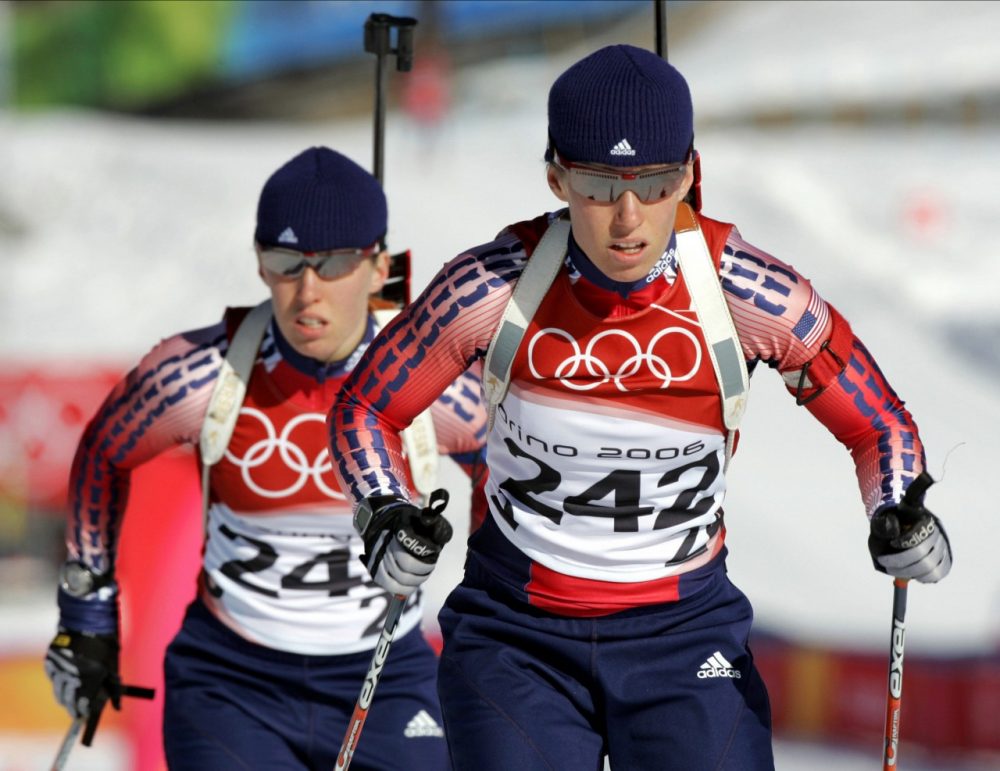 Tracy (left) and Lanny Barnes both competed in the 2006 Olympics, but Lanny will be the only sister competing in Sochi. (Mark Duncan/AP)