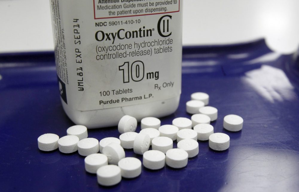 OxyContin pills are arranged for a photo at a pharmacy in Montpelier, Vt. on Tuesday, Feb. 19, 2013. (Toby Talbot/AP)