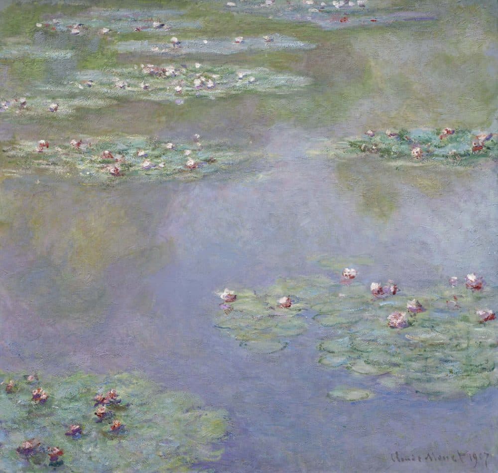 Claude Monet's 1907 painting "Water Lilies." (Courtesy Museum of Fine Arts)