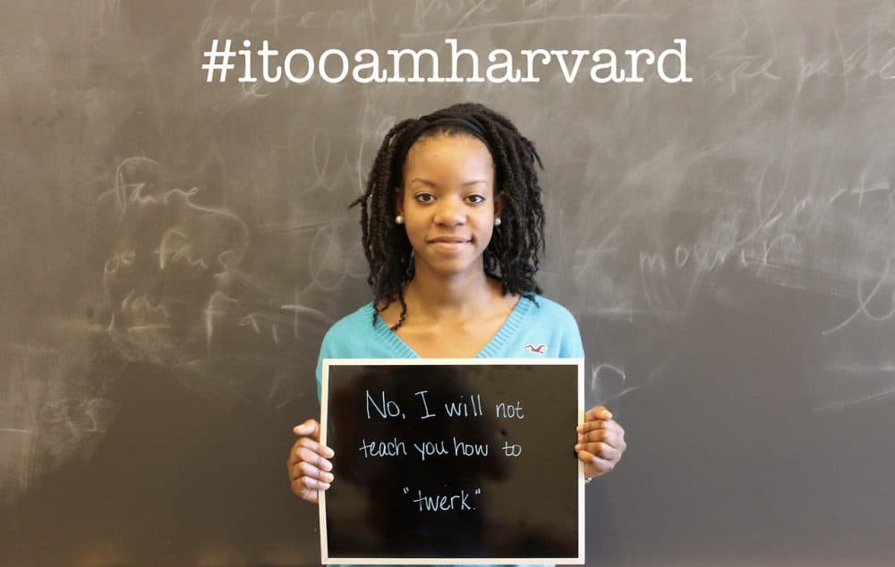 A photo campaign called "I, Too, Am Harvard" highlights the faces and voices of black students at Harvard College. (Courtesy "I, Too, Am Harvard")