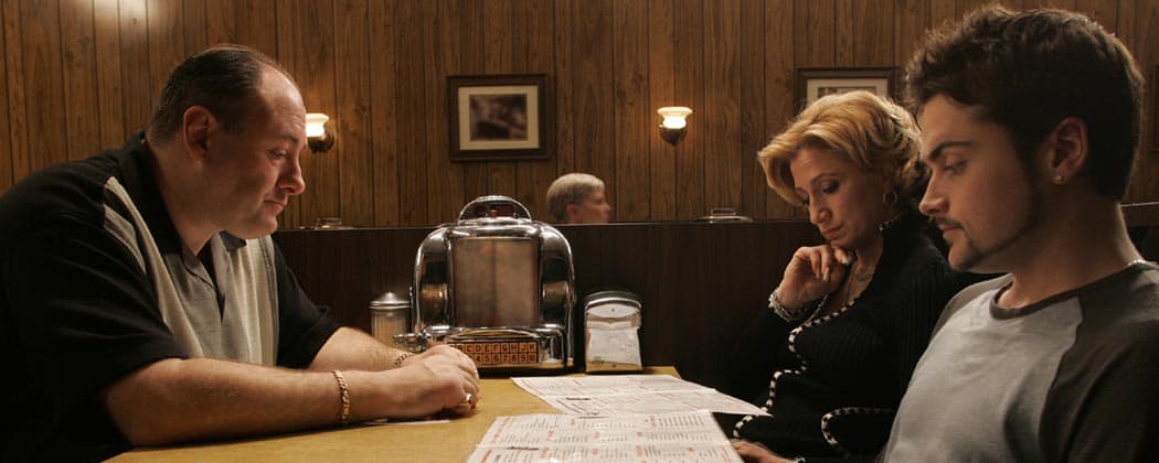 A scene from the finale of the HBO series "The Sopranos." (Will Hart/HBO)