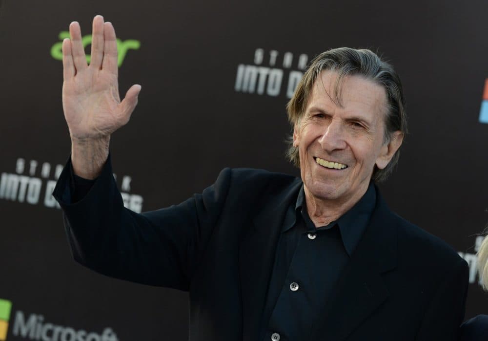Leonard Nimoy arrives at the LA premiere of "Star Trek Into Darkness" at The Dolby Theater on Tuesday, May 14, 2013 in Los Angeles. (Jordan Strauss/Invision/AP)