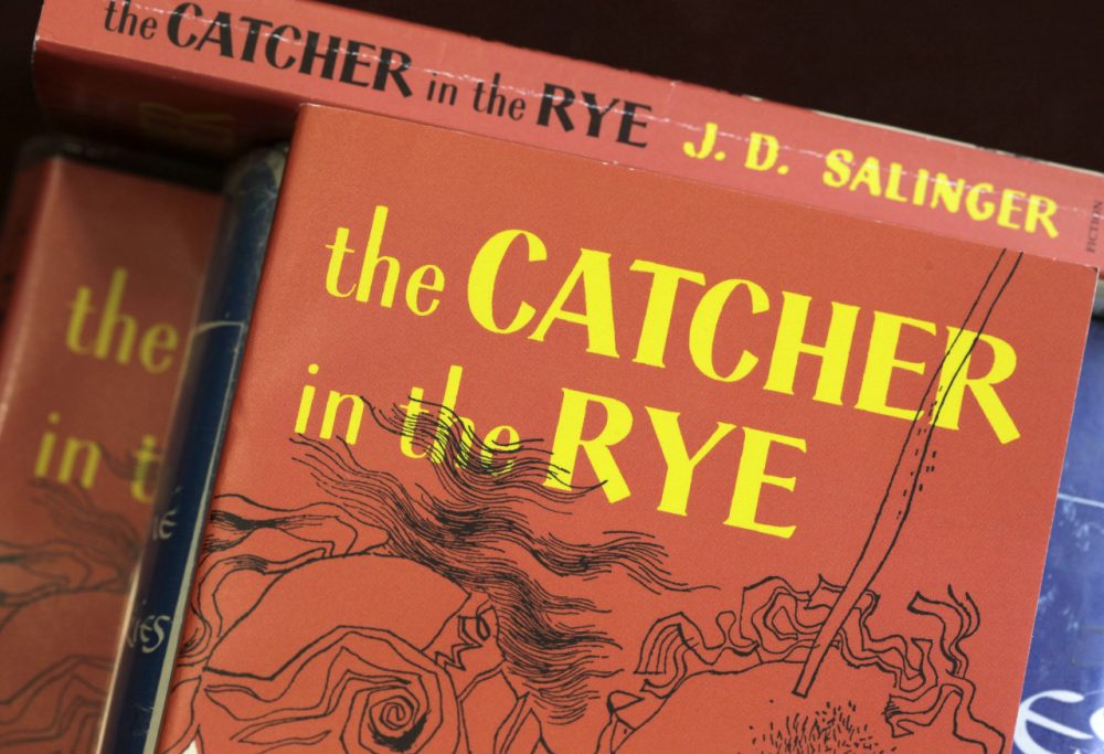Copies of J.D. Salinger's classic novel "The Catcher in the Rye." (Amy Sancetta/AP)