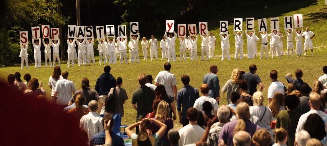 A cult takes a vow of silence after 2 percent of the world disappears in "The Leftovers." The series, based on Tom Perrotta's novel, begins Sunday night on HBO. (AP/HBO)