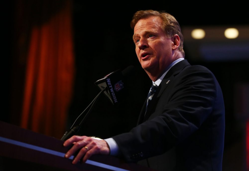 Roger Goodell had initially suspended Ray Rice for two games, but has since extended the suspension indefinitely. (Elsa/Getty Images)