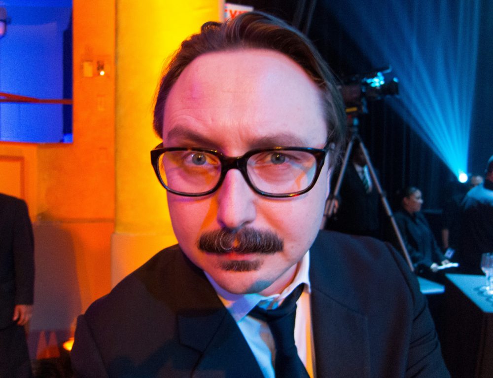 Comedian John Hodgman is coming back to Massachusetts in November to perform his one-man show "I Stole Your Dad" at the Academy of Music Theatre in Northampton. (Courtesy Scott Beale/Laughing Squid)