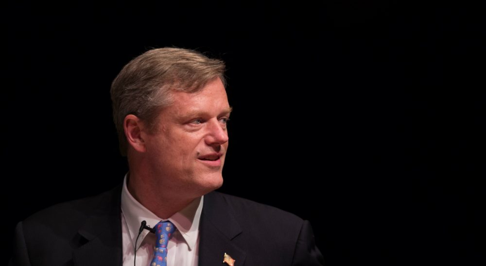 Eileen McNamara: "It takes no small measure of nerve for a public official with a record of callous indifference to the plight of abused and neglected children to impugn the commitment of a woman who has spent her career championing their cause." Pictured: Republican gubernatorial nominee Charlie Baker. (Gretchen Ertl/AP)