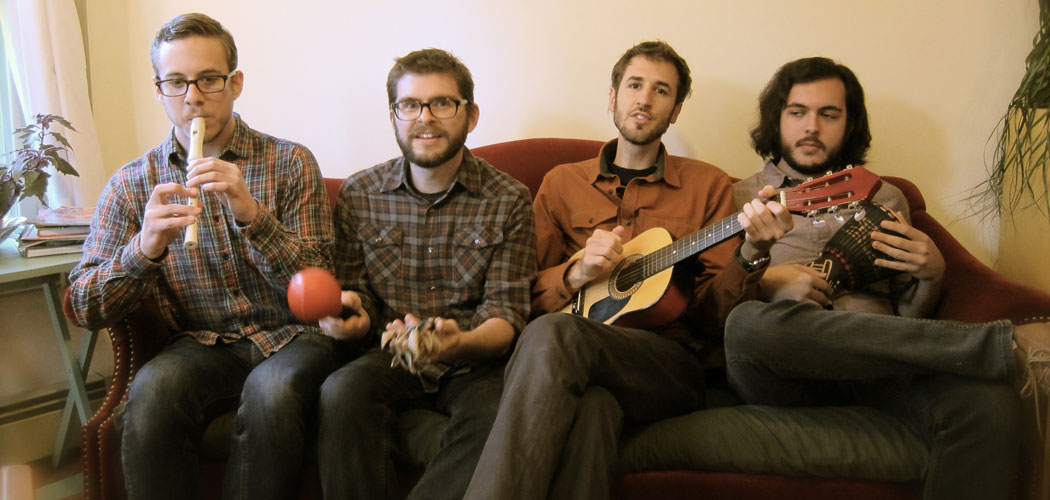 Ian Coss with his band. (Courtesy)
