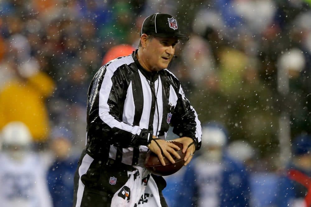 According to an ESPN report, the NFL has determined 11 of the 12 balls used by the New England Patriots during the AFC Championship were underinflated. (Elsa/Getty Images)