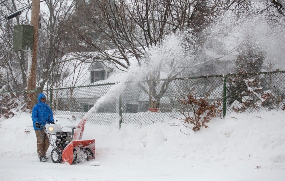 Once more, area residents dig out after a snowstorm. (Robin Lubbock/WBUR)