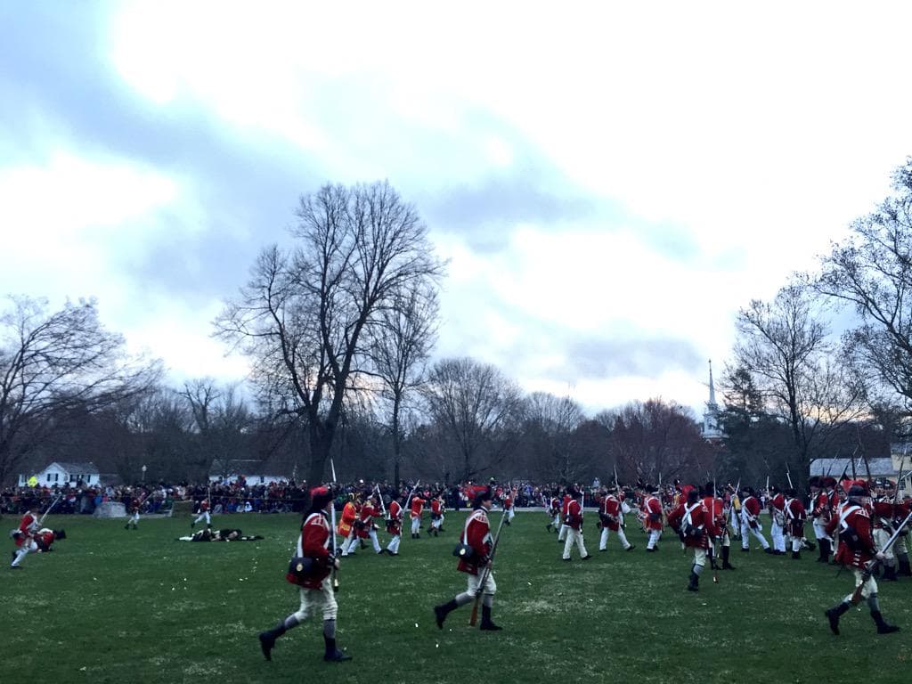 The American Revolution Begins Thousands Watch Patriots' Day