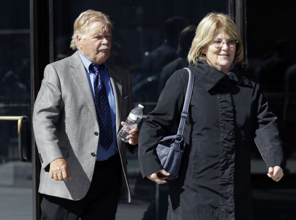Robert Fitzpatrick, 75, of Charlestown, R.I., leaves federal court in Boston Thursday. (Elise Amendola/AP)