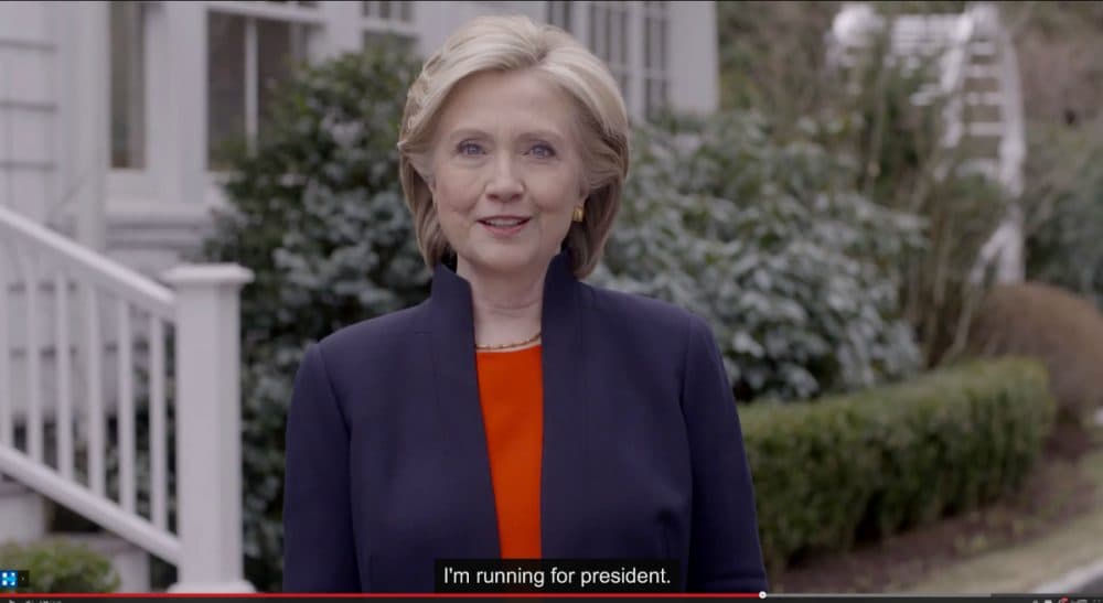 The Democratic presidential hopeful kicked off her campaign with an engaging video on Sunday. But there were a few things -- and people -- notably absent from Clinton’s idealized America. (Hillary For America/AP)