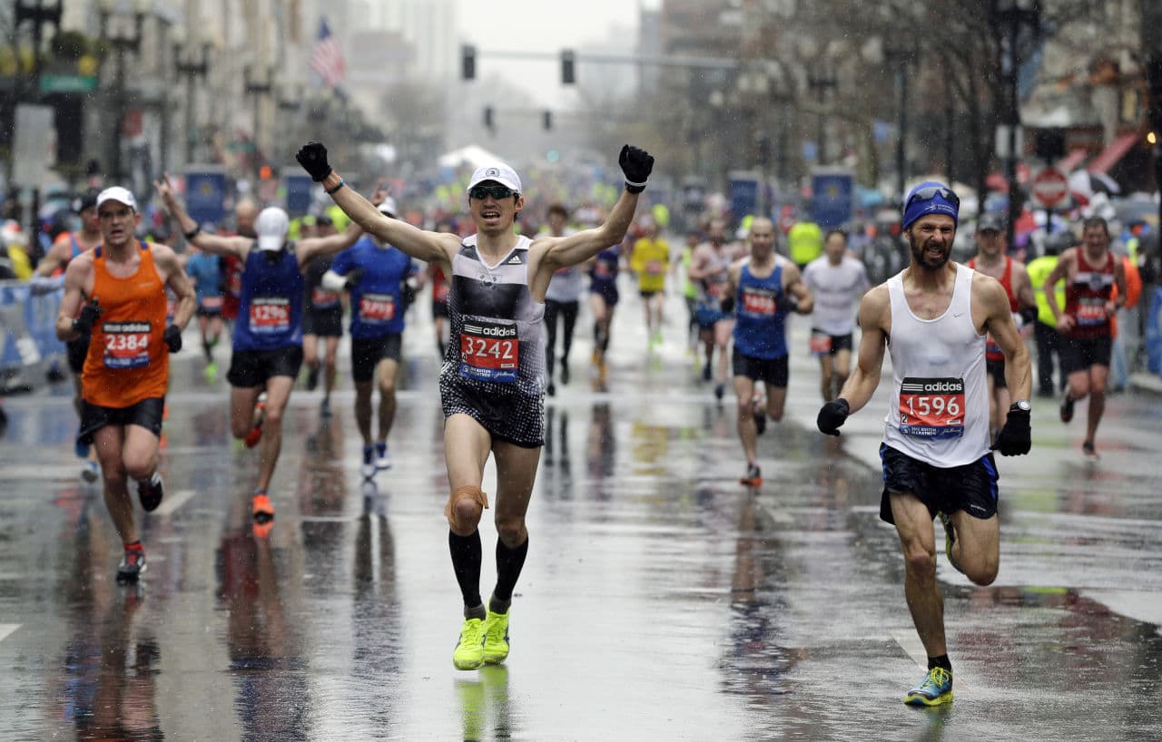 119th Running of Boston Marathon 26.2 Miles 2015 Poster HEARTBREAK HILL 