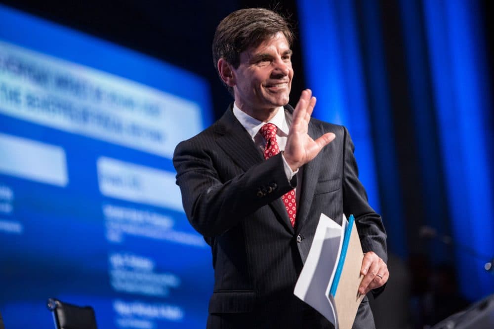 George Stephanopoulos, host of "Good Morning America," walks on stage at the 2012 Fiscal Summit on May 15, 2012 in Washington, D.C. (Brendan Hoffman/Getty Images)