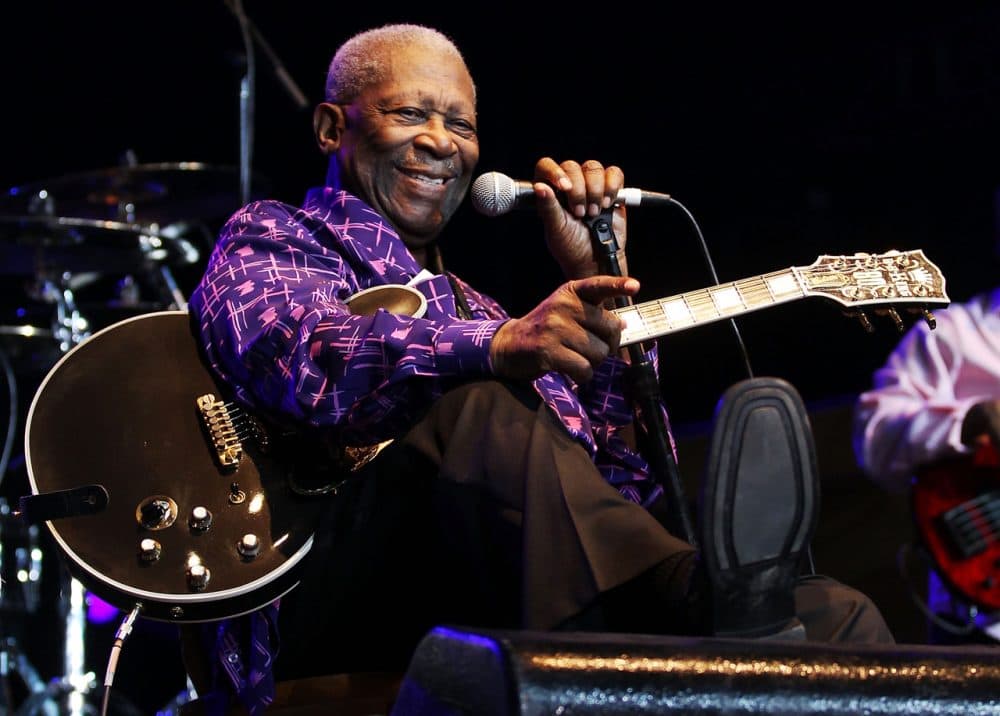 BB King performs on stage during day two of the Bluesfest Music Festival at Tyagarah Tea Tree Farm on April 22, 2011 in Byron Bay, Australia. (Mark Metcalfe/Getty Images)