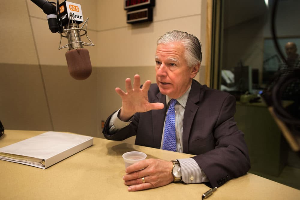 Incoming UMass President Marty Meehan (Jesse Costa/WBUR)
