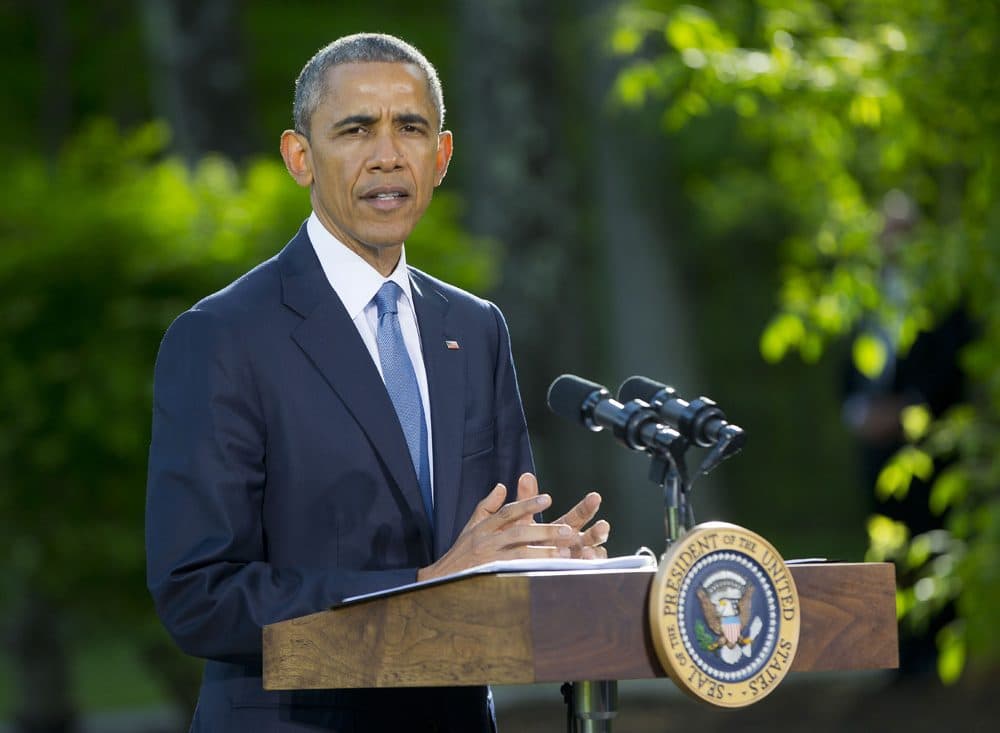 In a May 14, 2015 file photo, President Barack Obama speaks during a news conference. (Pablo Martinez Monsivais/AP)