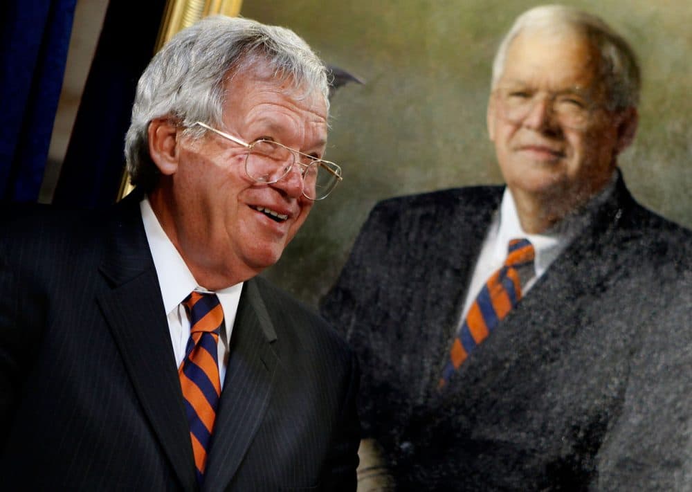 Former House Speaker Dennis Hastert of Illinois attends the unveiling of his portrait at the U.S. Capitol July 28, 2009 in Washington, DC. Hastert was the longest serving Republican speaker, holding the post from 1999-2007. (Chip Somodevilla/Getty Images)