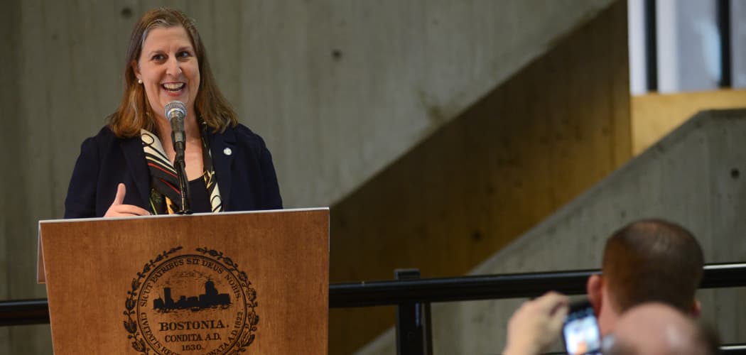 Julie Burros, chief of arts and culture for the City of Boston. (Jeremiah Robinson)
