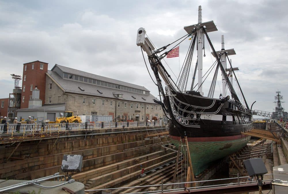 Photos: Ceremony Marks Beginning Of USS Constitution Repairs | WBUR News