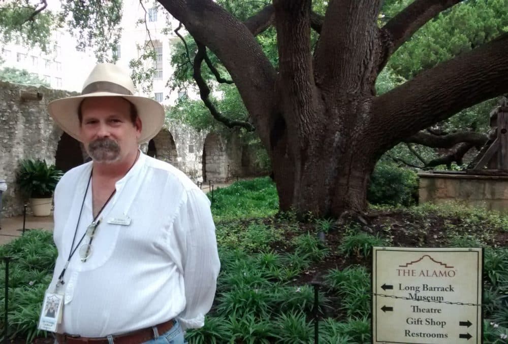 Bruce Winders is curator and historian at the Alamo. (Jill Ryan/Here & Now)