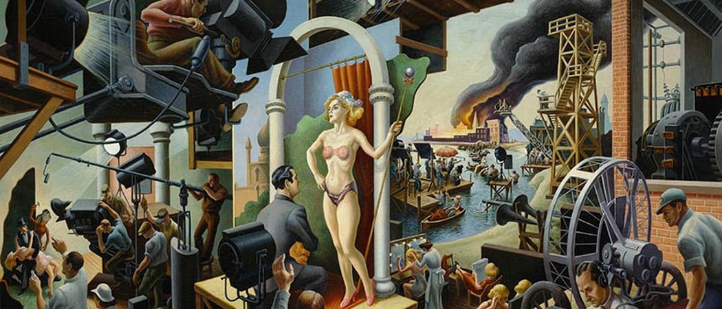 "Hollywood," by Thomas Hart Benton, 1937-1938. (Courtesy PEM)