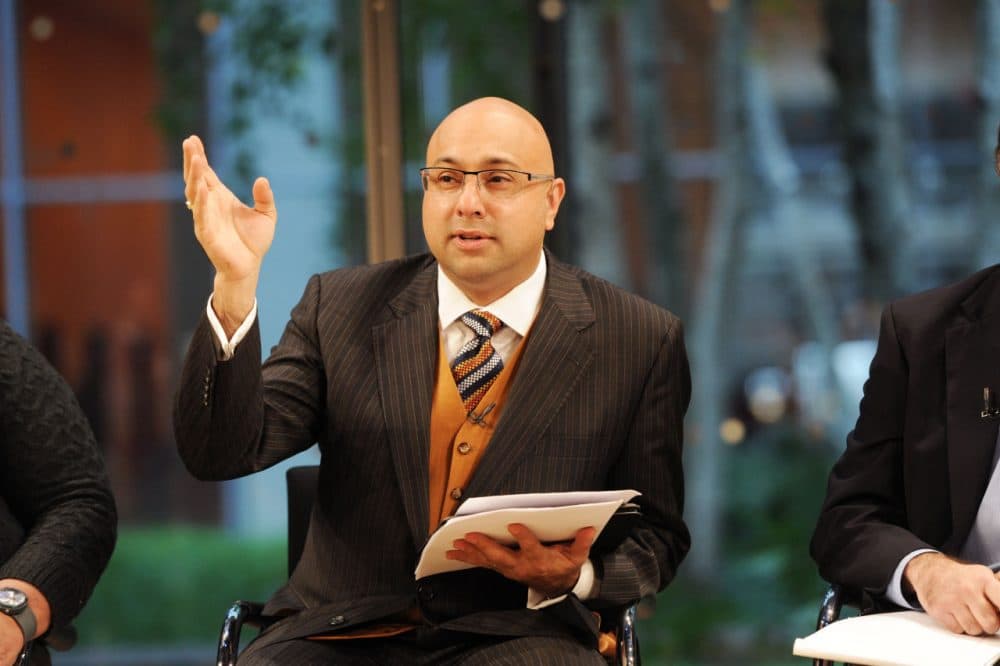 Ali Velshi, host of "Ali Velshi on Target" on Al Jazeera America, attends the Food Dialogues: New York on Thursday, Nov. 15, 2012 in New York. (Evan Agostini/Invision for USFRA/AP)