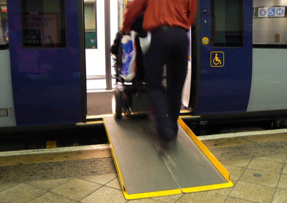 Many aspects of the Americans with Disabilities Act are visible, such as wheelchair ramps and braille.
(ewheeling/Flickr)