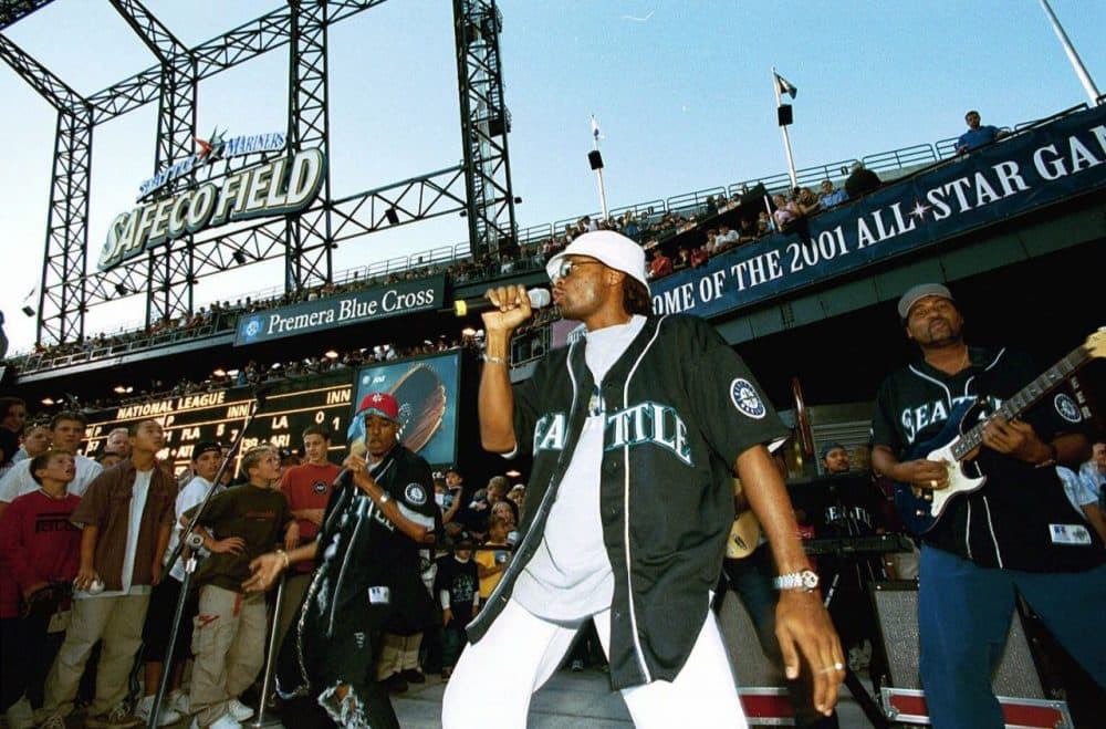 The Baha Men's "Who Let The Dog's Out?" took off in 2000 when the Seattle Mariners decided to play it as a walk-up song. Eventually it became a sports anthem. (Ben VanHouten/AP)
