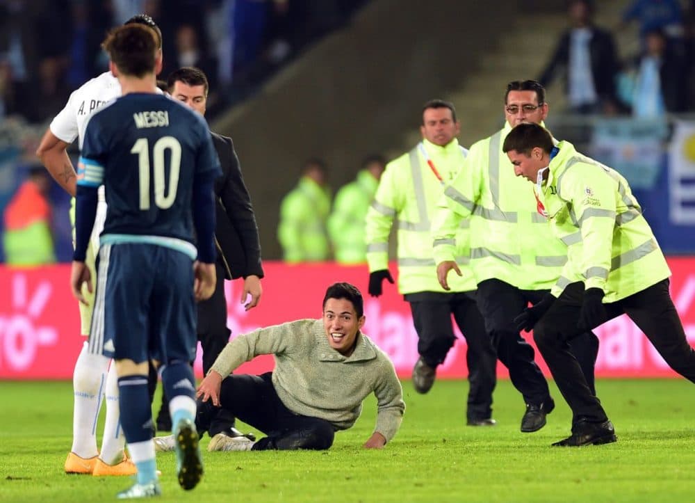 Sports fans can get out of hand. Overpriced tickets, alcohol, and team success can contribute to rowdy, sometimes unruly fans. (Martin Bernetti/AFP/Getty Images)