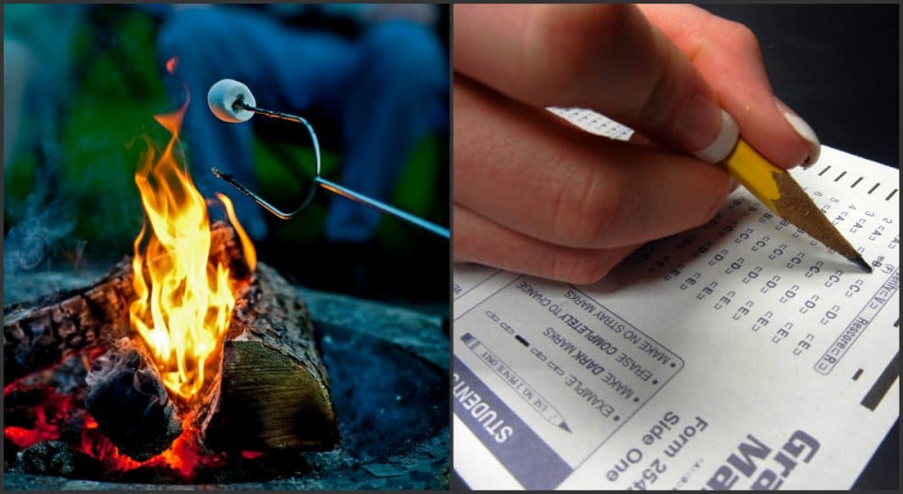Sandra Miller: "I don't know what I hate more: that SAT Camp exists, or that I still feel torn about enrolling my son." (Photo credits left to right: mnlamberson/flickr, biologycorner/flickr)