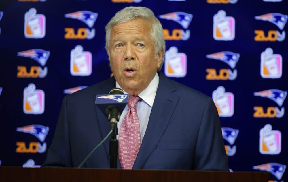 New England Patriots owner Robert Kraft blasted the NFL, calling its decision to uphold the four-game suspension of Tom Brady "unfathomable." (Stephan Savoia/AP)