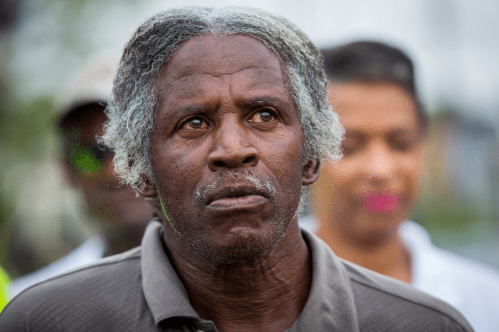 Abbott Roland lived in an abandoned building in New Orleans for six years before an organization helped him find an apartment earlier this month. (Ellis Lucia)