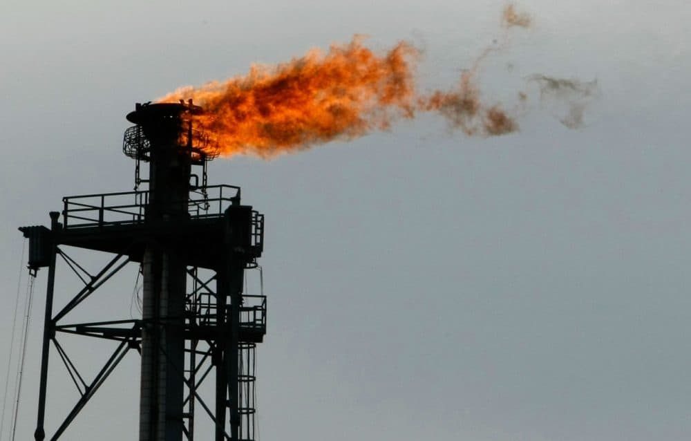 An oil refinery blow off stack is shown, September 16, 2008 in Texas City, Texas. (Mark Wilson/Getty Images)