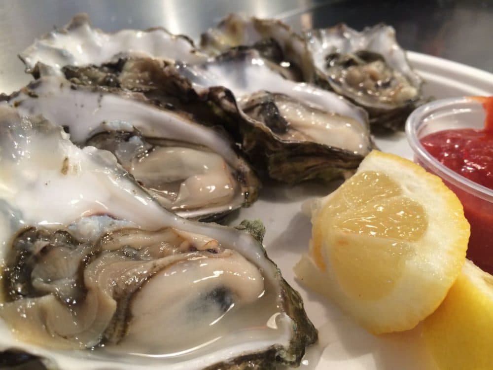 If you order oysters at a restaurant, how do you know they're fresh? Here & Now's Peter O'Dowd finds out. (Jeremy Keith/Flickr)