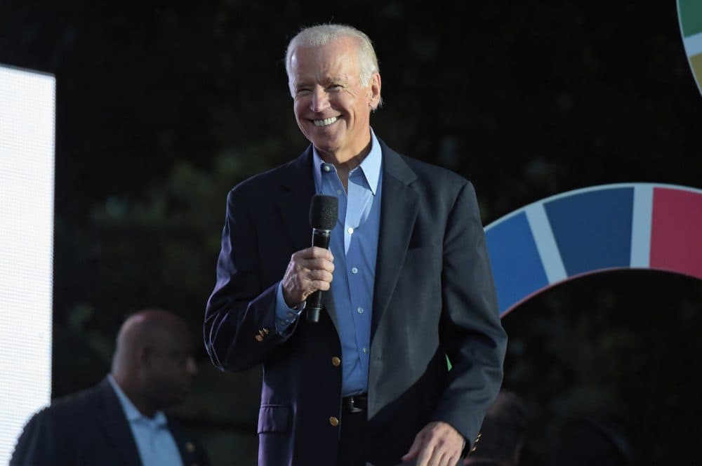 Vice President Joe Biden speaks on stage at the 2015 Global Citizen Festival to end extreme poverty by 2030 on September 26, 2015 in New York City's Central Park. (Theo Wargo/Getty Images for Global Citizen)