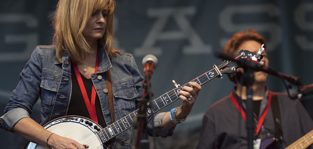 Alison Brown performs at the FreshGrass festival at MASS MoCA in North Adams, in 2014. (Courtesy MASS MoCA)