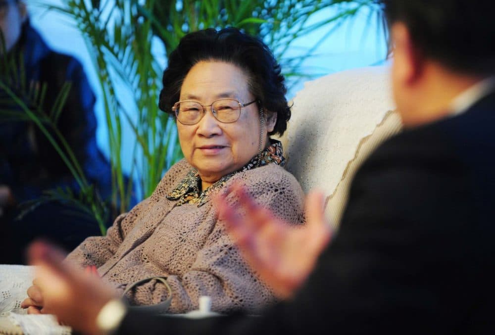 Tu Youyou, the first Chinese woman to win a Nobel prize for medicine, attends a symposium organized by China's National Health and Family Planning Commission (NHFPC) and other departments in Beijing on October 8, 2015. Tu said she was "not really surprised" to be recognized after a remarkable career, which saw her team test a breakthrough malaria drug on themselves during the chaos of the Cultural Revolution. (STR/AFP/Getty Images)