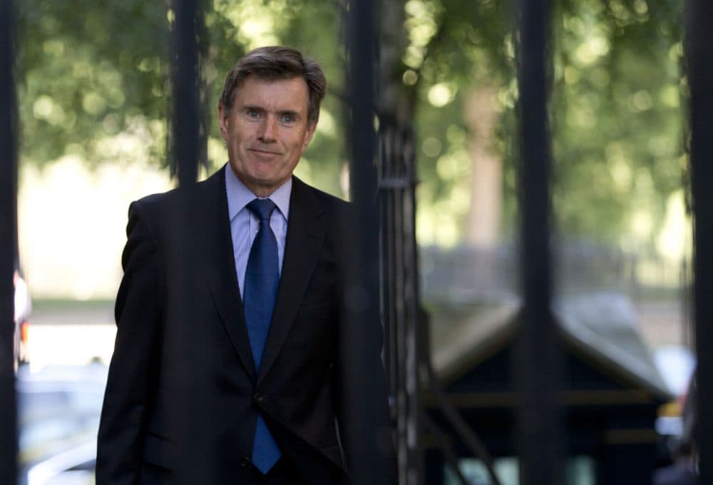 Britain's head of the Secret Intelligence Service (MI6) John Sawers arrives for a national security meeting on the situation in Syria at Downing Street in London, Aug. 28, 2013. (Alastair Grant/AP)
