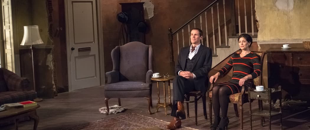Joey Collins and Tara Franklin in "The Homecoming" at Berkshire Theatre Group's Unicorn Stage. (Courtesy Michelle McGrady/Berkshire Theatre Group)
