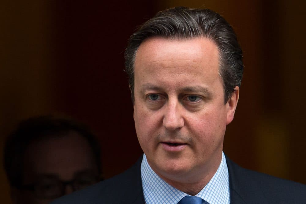 British Prime Minister David Cameron departs Number 10 Downing Street on December 2, 2015 in London, England. British MPs are expected to vote tonight on whether to back UK airstrikes on Islamic State targets in Syria, following a 10-hour long House of Commons debate. (Ben Pruchnie/Getty Images)