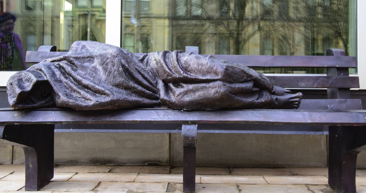 'Homeless Jesus' Statue Gets Mixed Reviews In Indianapolis | Here & Now