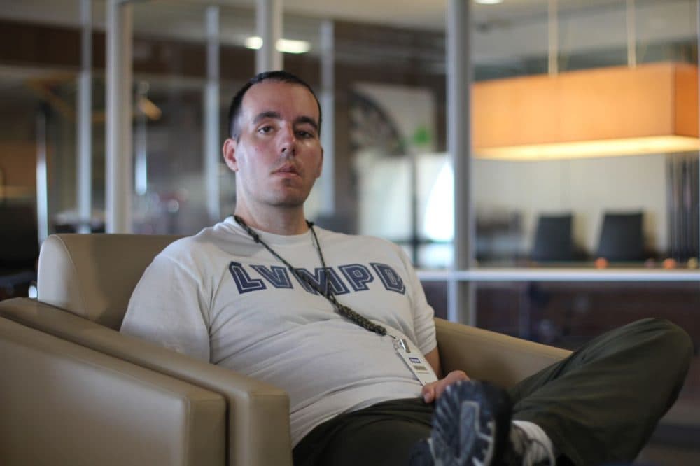 Frank Costabile, a former Fort Carson Army private first class, was discharged with an "adjustment disorder" after serving in the war in Afghanistan. (Michael de Yoanna/CPR News)