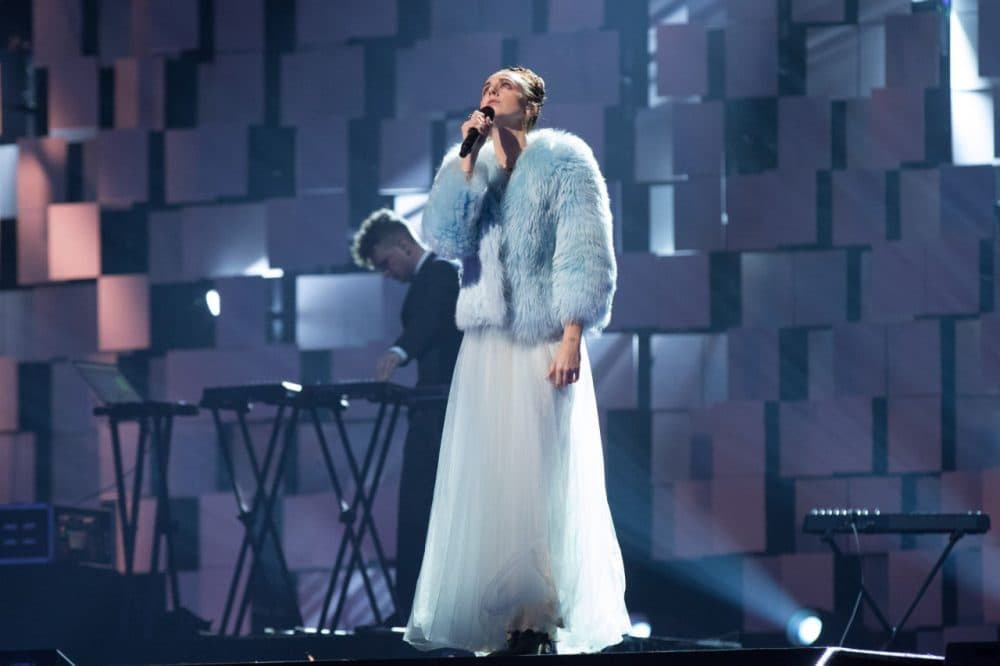 Singer/songwriter MØ performs "Lean On" during Nobel Peace Prize concert at Telenor Arena on December 11, 2015 in Oslo, Norway. (Ragnar Singsaas/Getty Images)