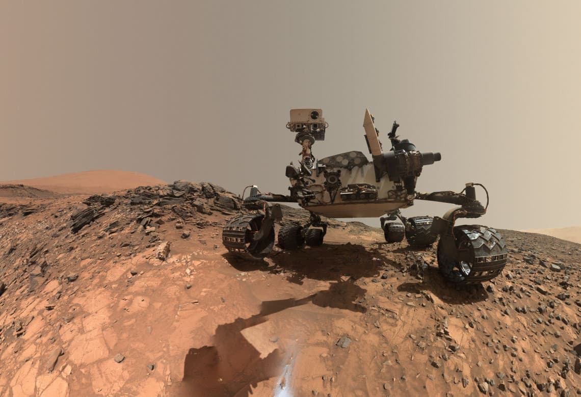 Mars rover landing