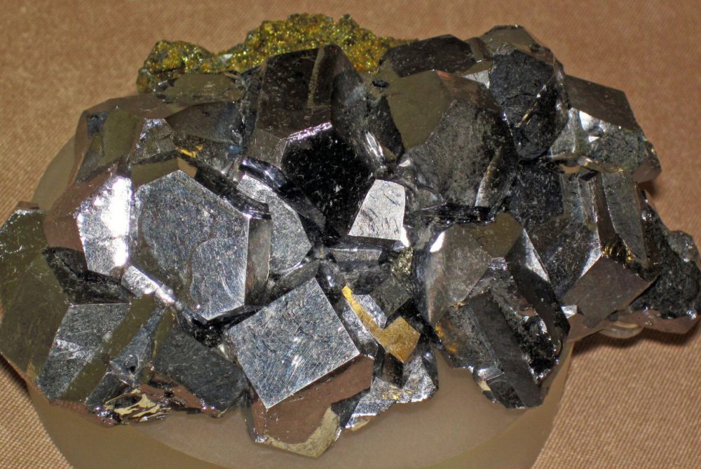 Pictured is galena lead, which has historically been used in paint, gasoline and bullets. (jsjgeology/Flickr)