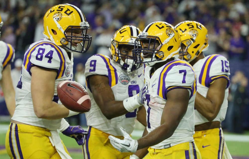Louisiana Gov. John Bel Edwards said the future of the LSU football program may be in jeopardy due to the state's budget crisis. (Photo by Scott Halleran/Getty Images)