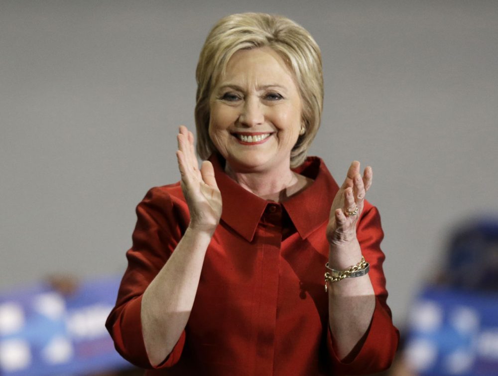 Democratic presidential candidate Hillary Clinton speaks at a rally at Texas Southern University on Saturday in Houston. (Pat Sullivan/AP)