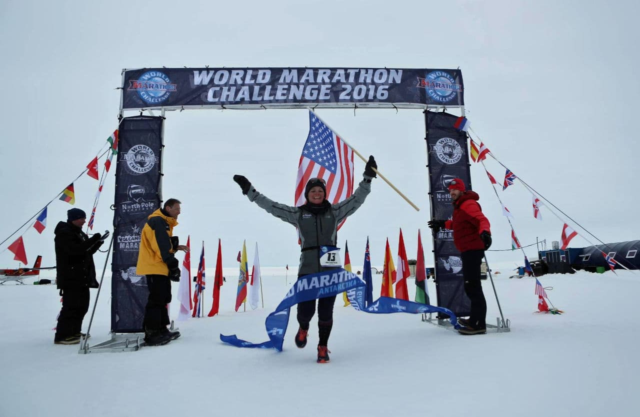 7 Marathons On 7 Continents In 7 Days – And She Won Them All | Here & Now